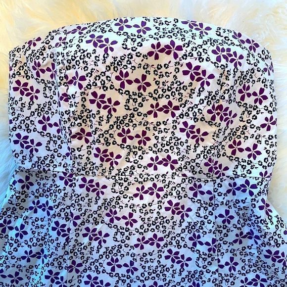 Gap Stretch Floral Strapless A-line Dress - Picture 11 of 11